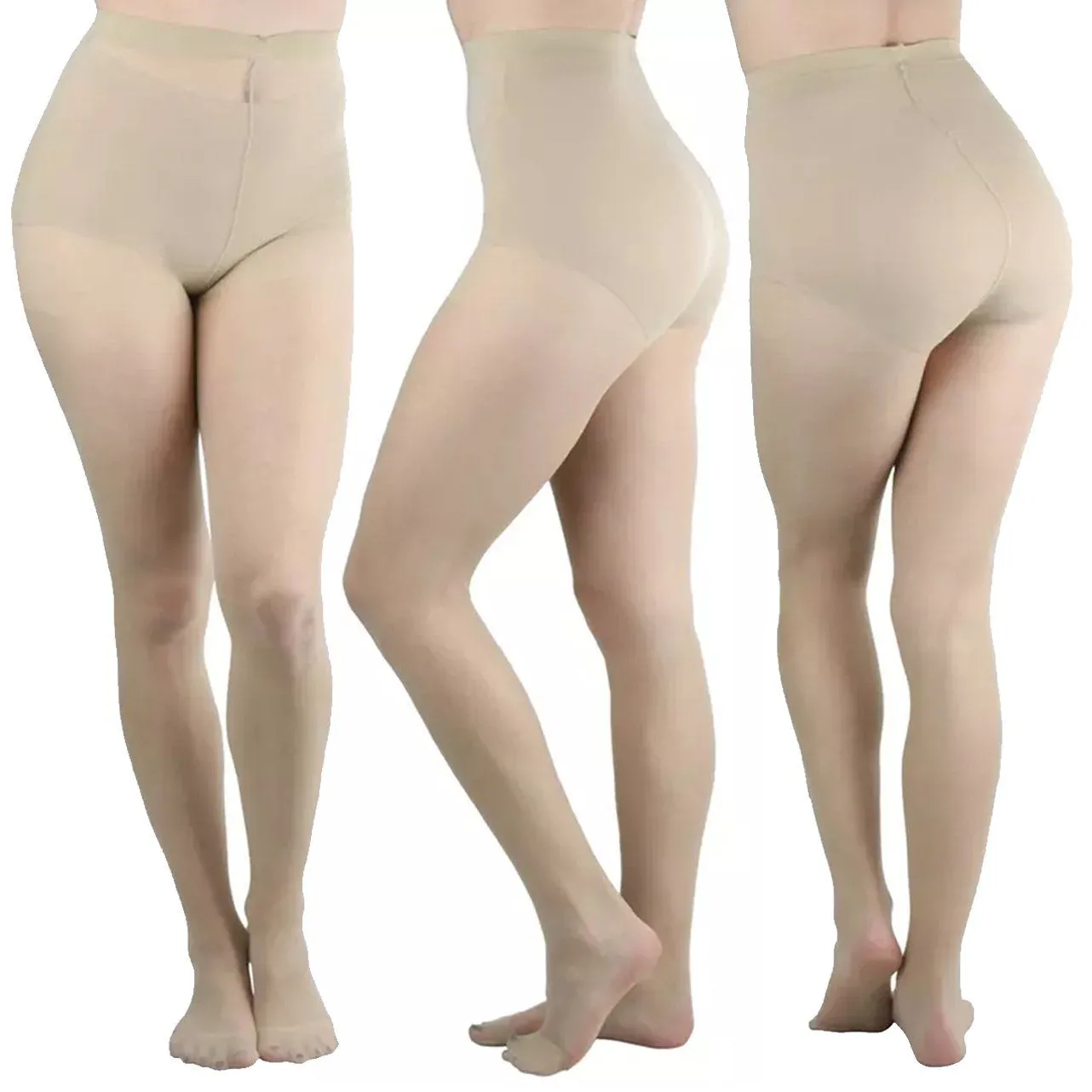 6-Pack: Women's Solid Color Basic Sheer Pantyhose