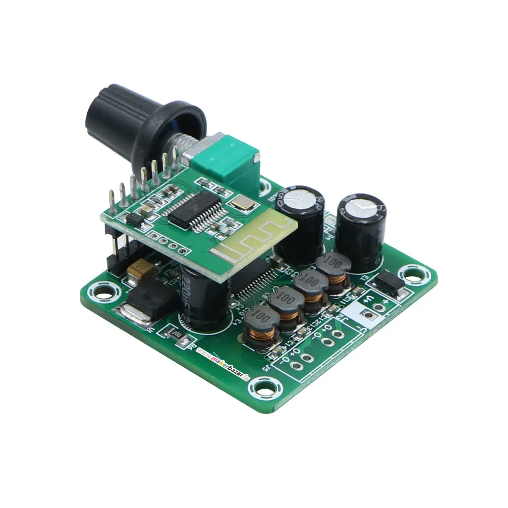 Amplifier: TPA3110 30W (15W 15W) Digital Stereo Audio Power Amplifier Board Module With On board Bluetooth and Volume Knob