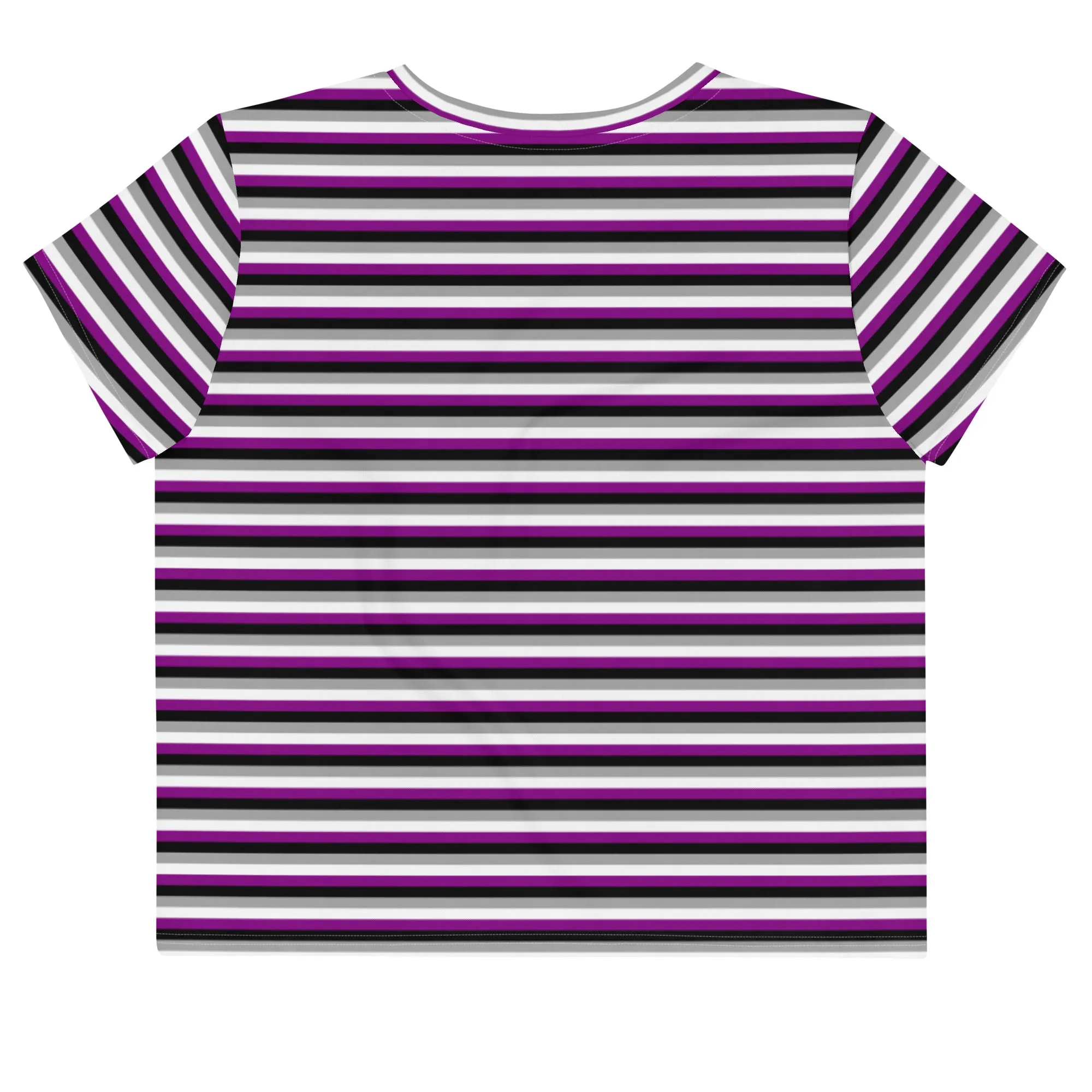 Asexual / Demisexual Flag Crop Tee