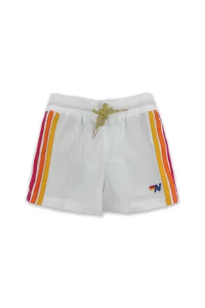 AVIATOR NATION KIDS FLEX BOARD SHORTS - WHITE