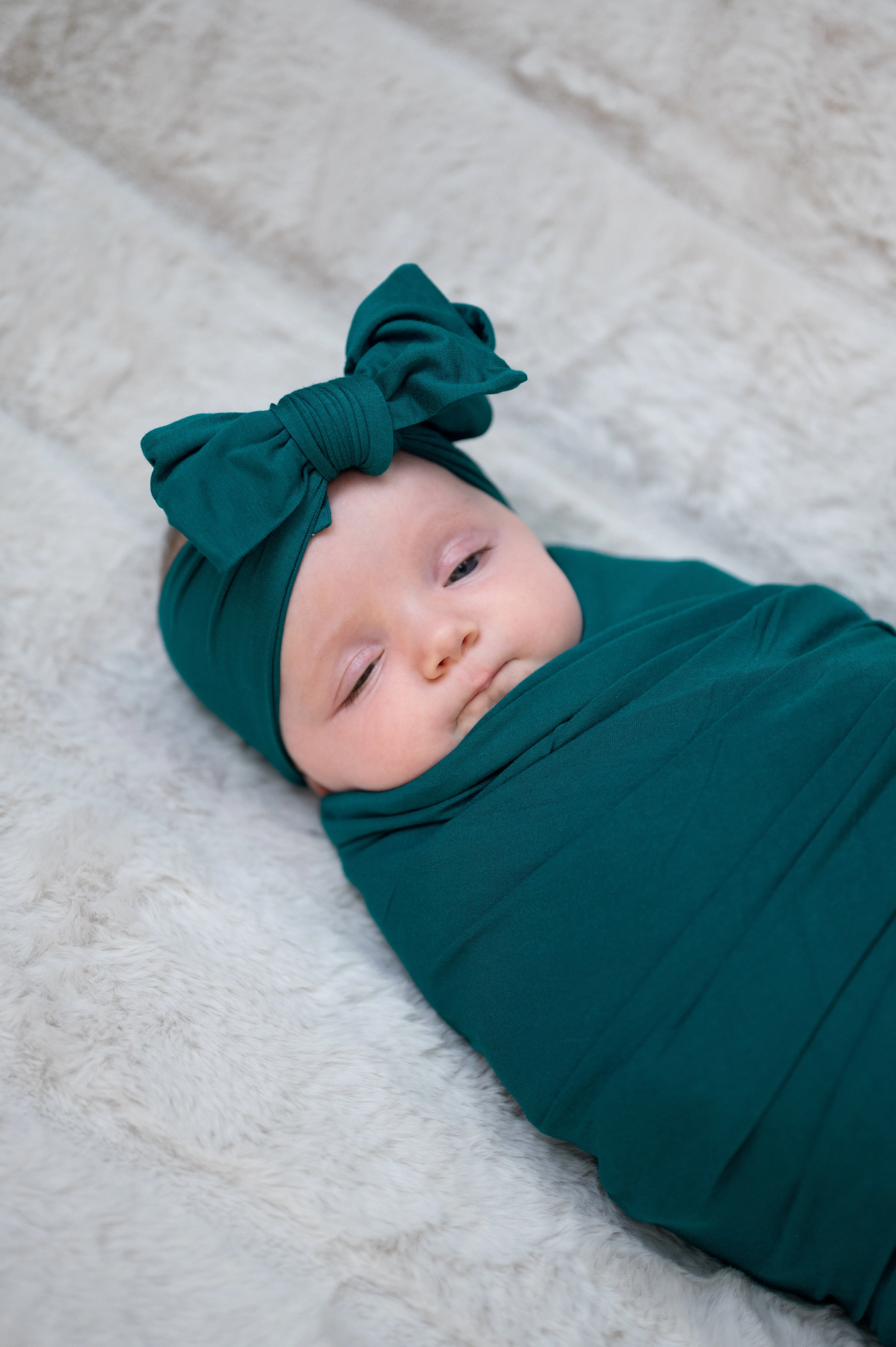 Baby Swaddle Set: Deep Teal
