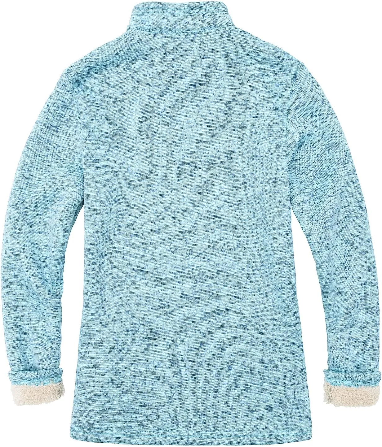 Bonnorth Women's Full Zip Sweater Fleece Jacket,Sherpa Lined Windproof Jacket with Zip Pocket