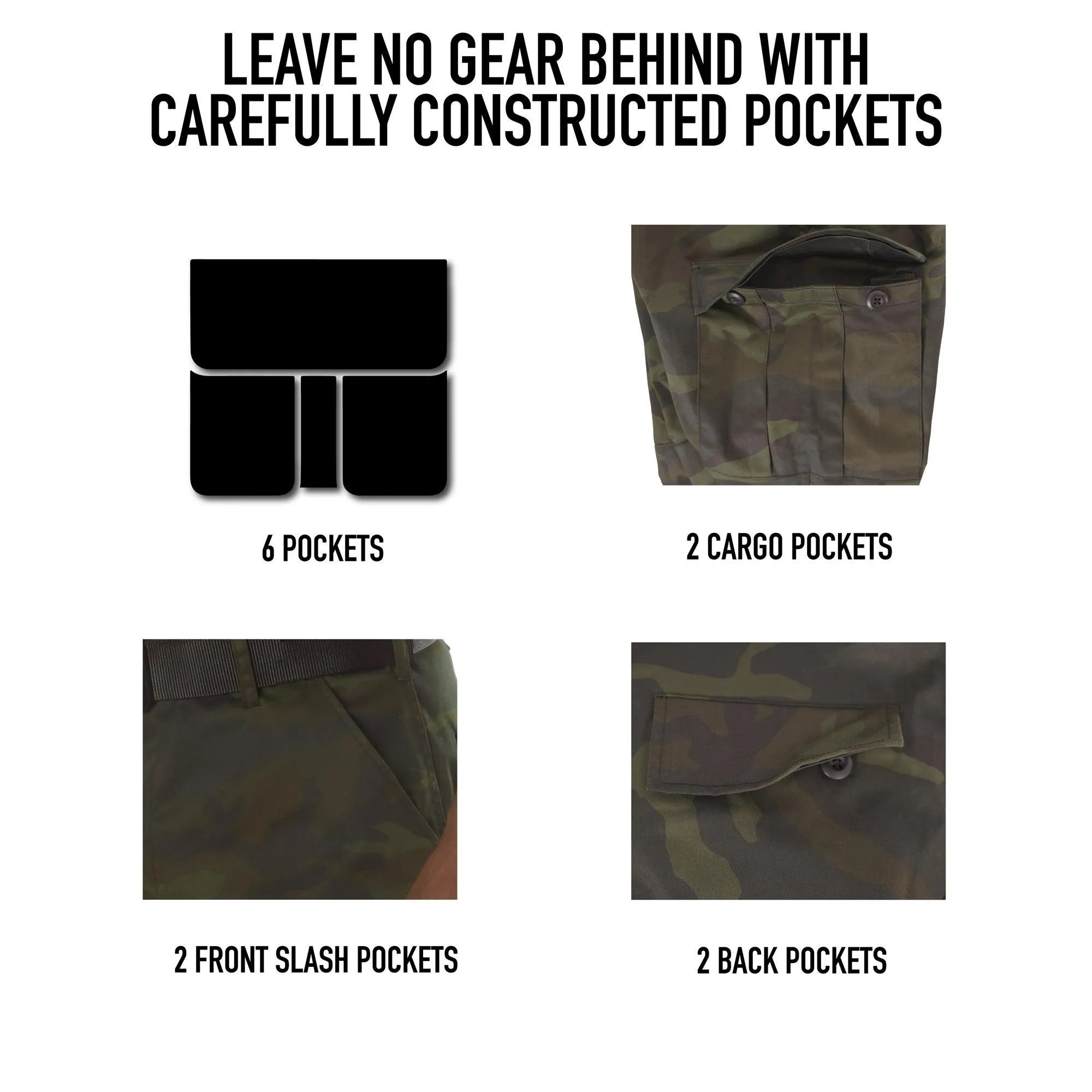 Colored Camo BDU Shorts