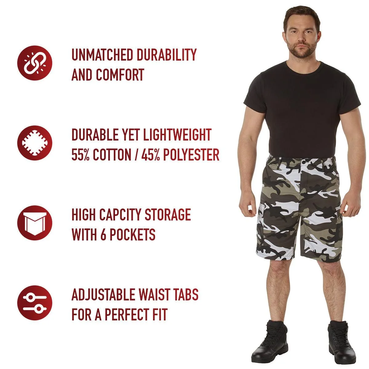 Colored Camo BDU Shorts