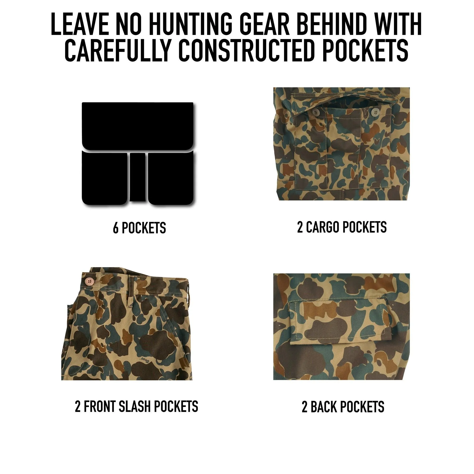 Colored Camo BDU Shorts