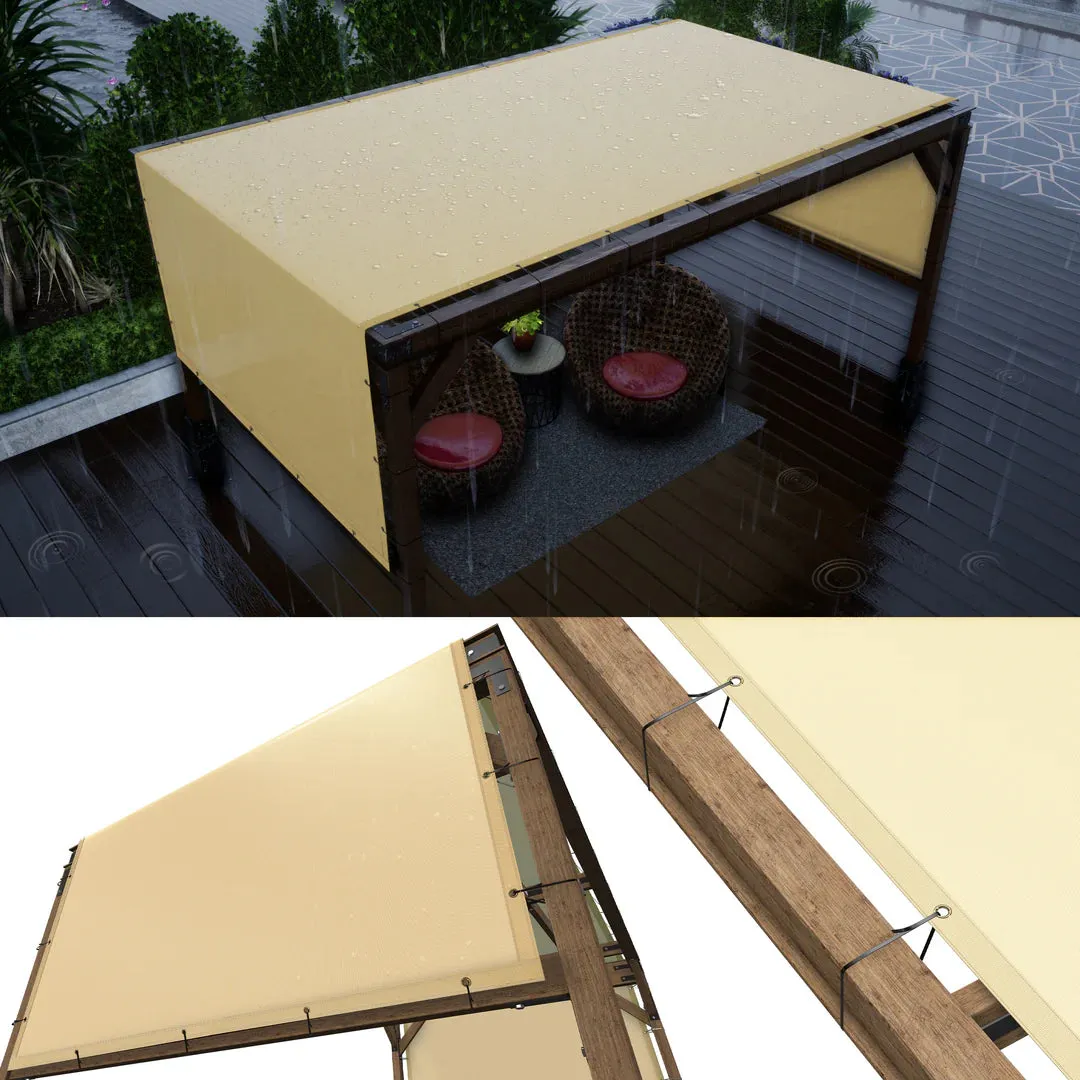 Custom Waterproof Pergola Canopy without Stainless Steel Weighted Rods