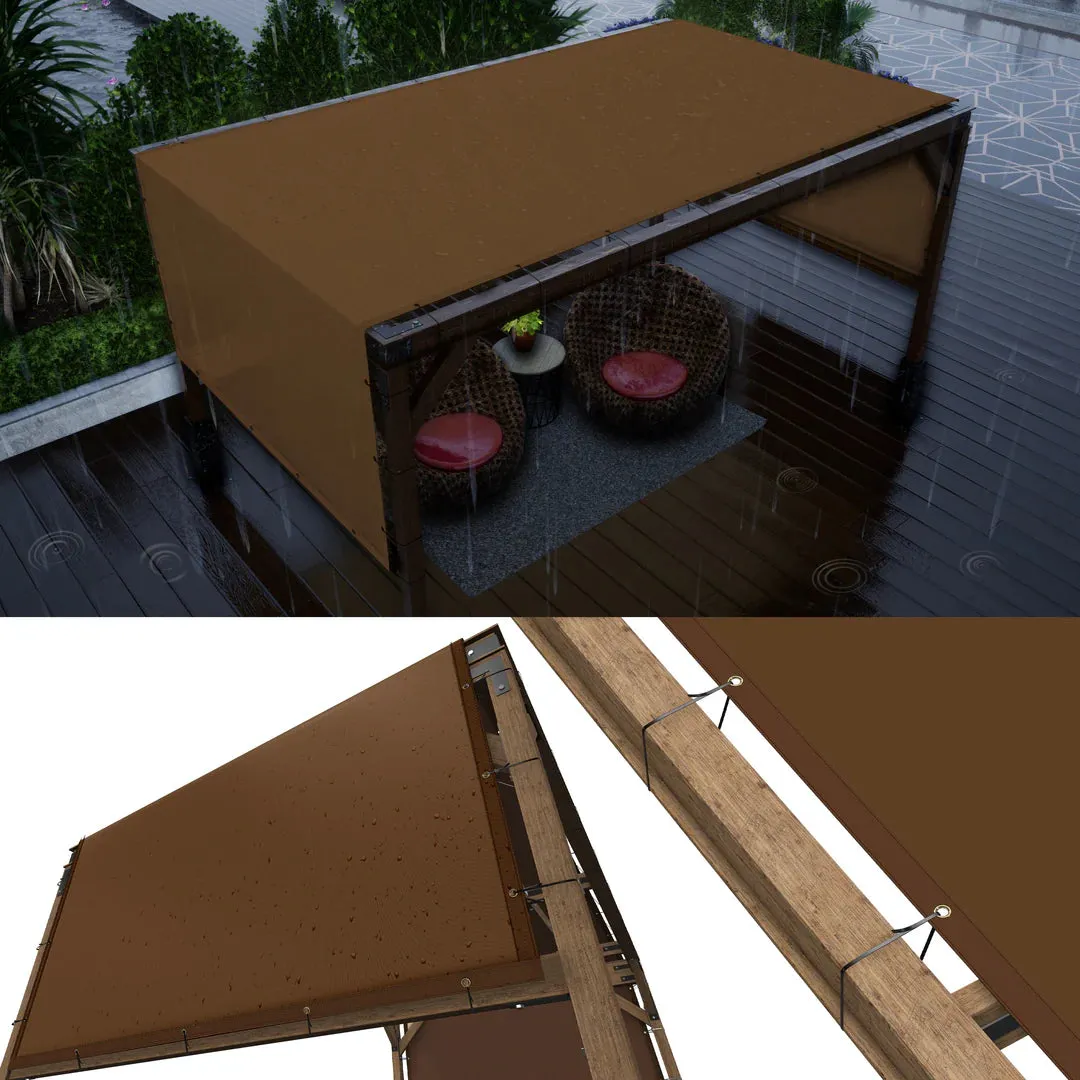 Custom Waterproof Pergola Canopy without Stainless Steel Weighted Rods