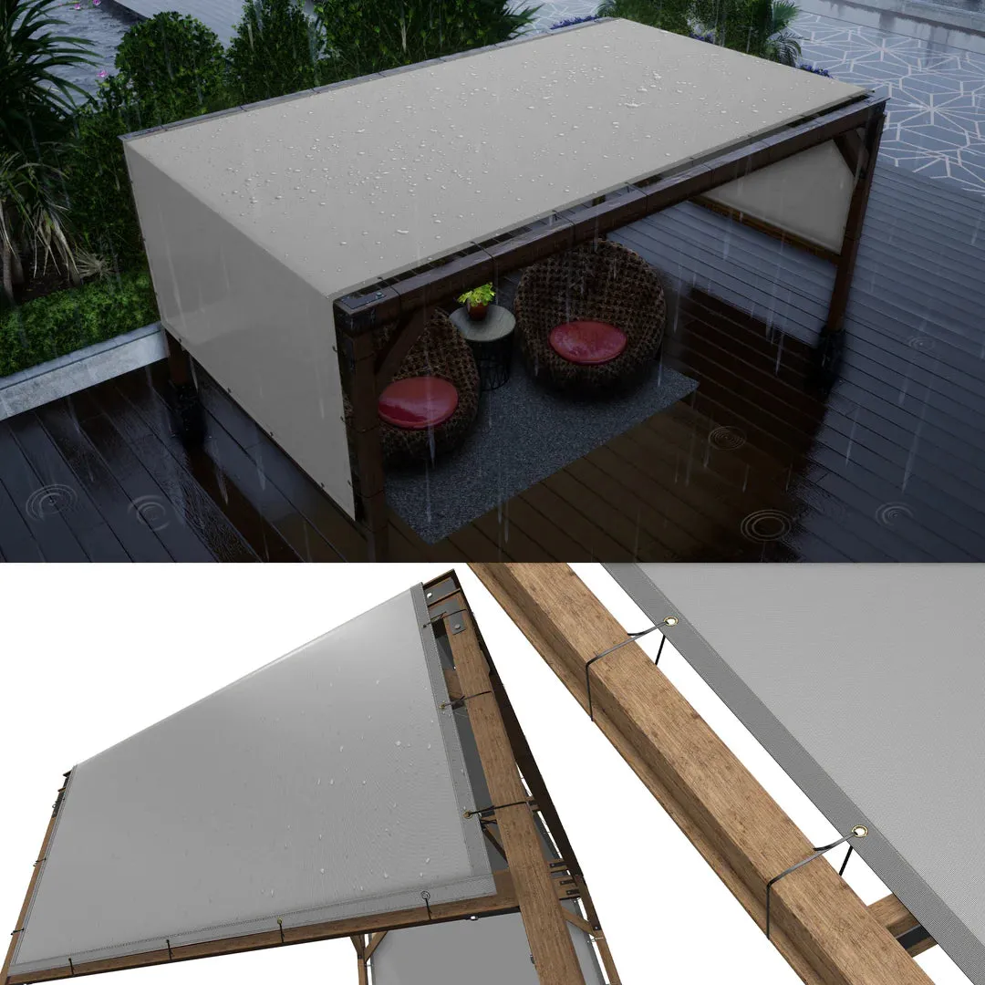 Custom Waterproof Pergola Canopy without Stainless Steel Weighted Rods