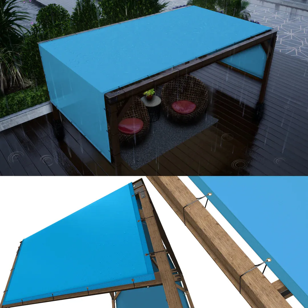 Custom Waterproof Pergola Canopy without Stainless Steel Weighted Rods