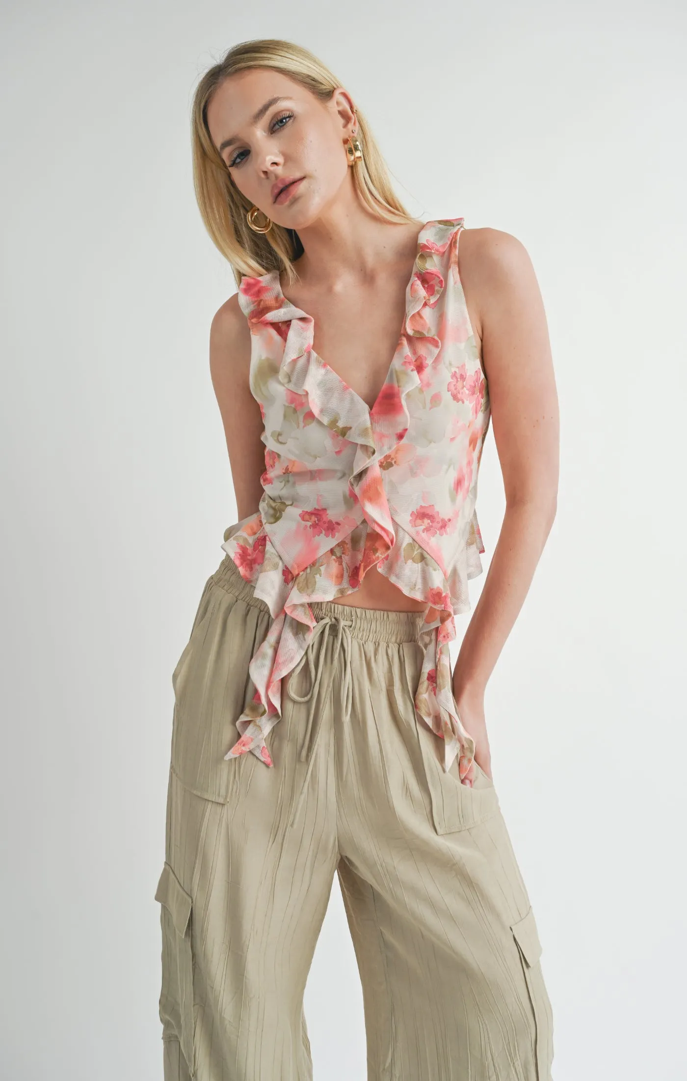 Divine Feminine Ruffled Tank