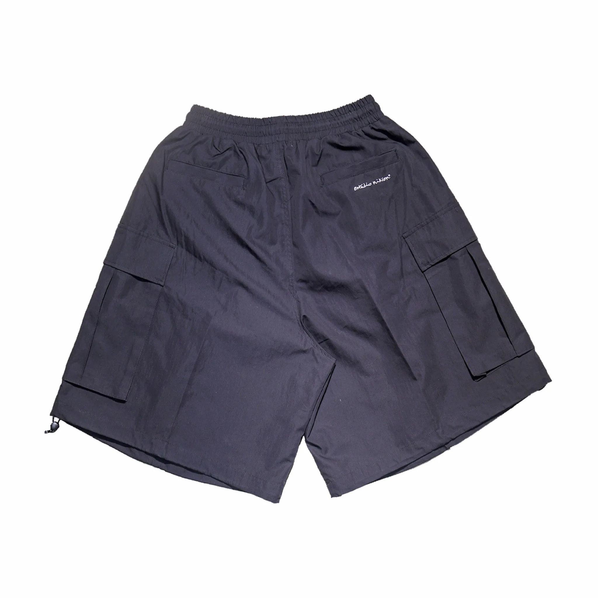 Estudio Niksen Ripstop Balloon Cargo Shorts (Black)