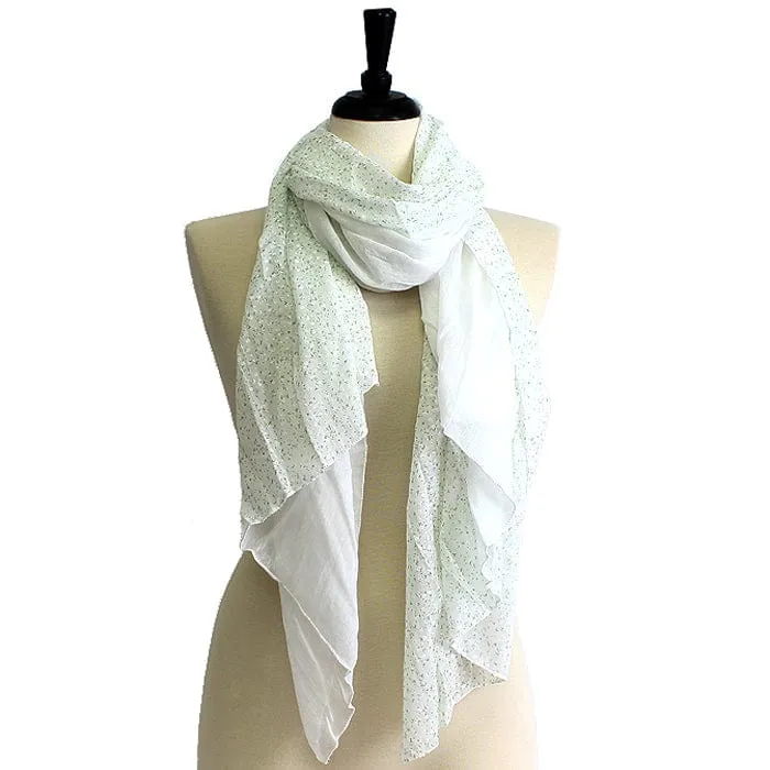 FA-1464 Gypsophila Print  Scarf