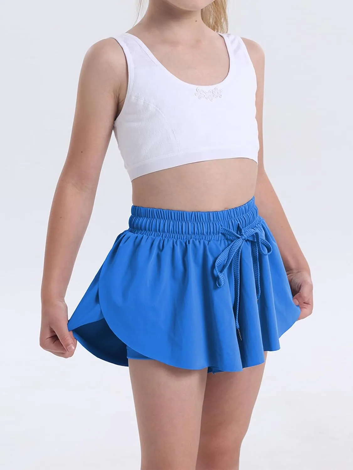 Flowy Shorts for Teen Girls Athletic Running Youth Butterfly Shorts