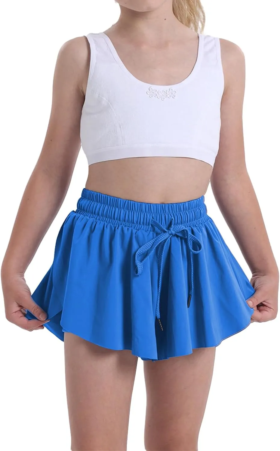 Flowy Shorts for Teen Girls Athletic Running Youth Butterfly Shorts