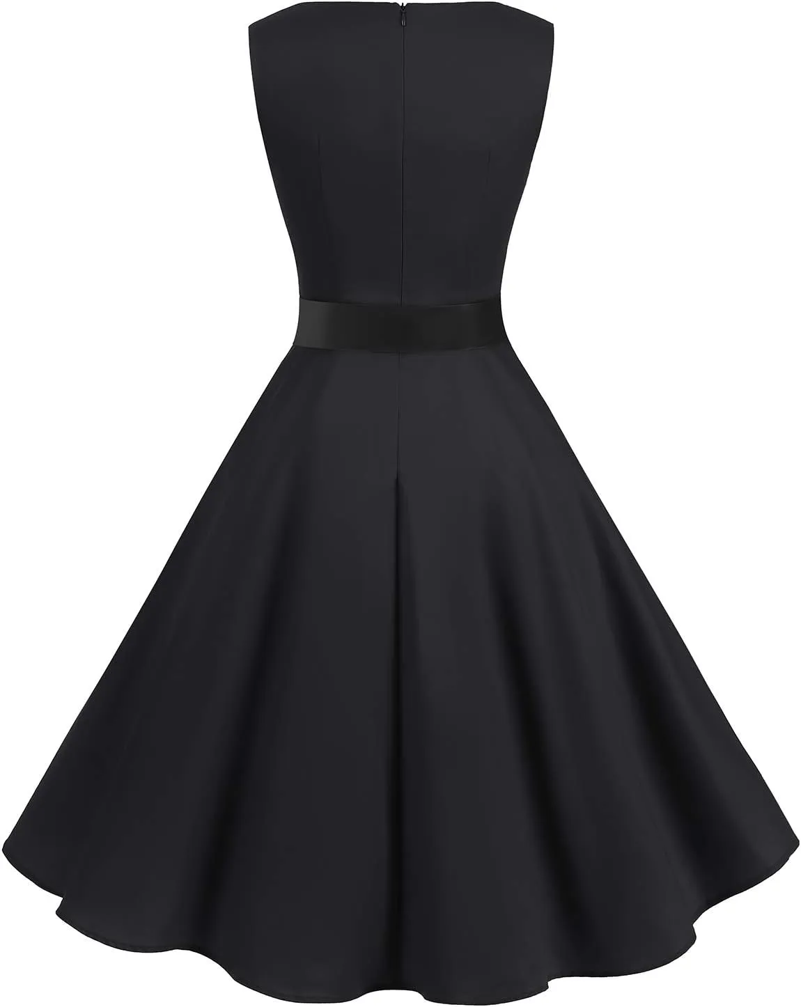 Gardenwed Womens Sleeveless Vintage Cocktail 1950s Retro Rockabilly Audrey Hepburn Tea Party Swing Dress