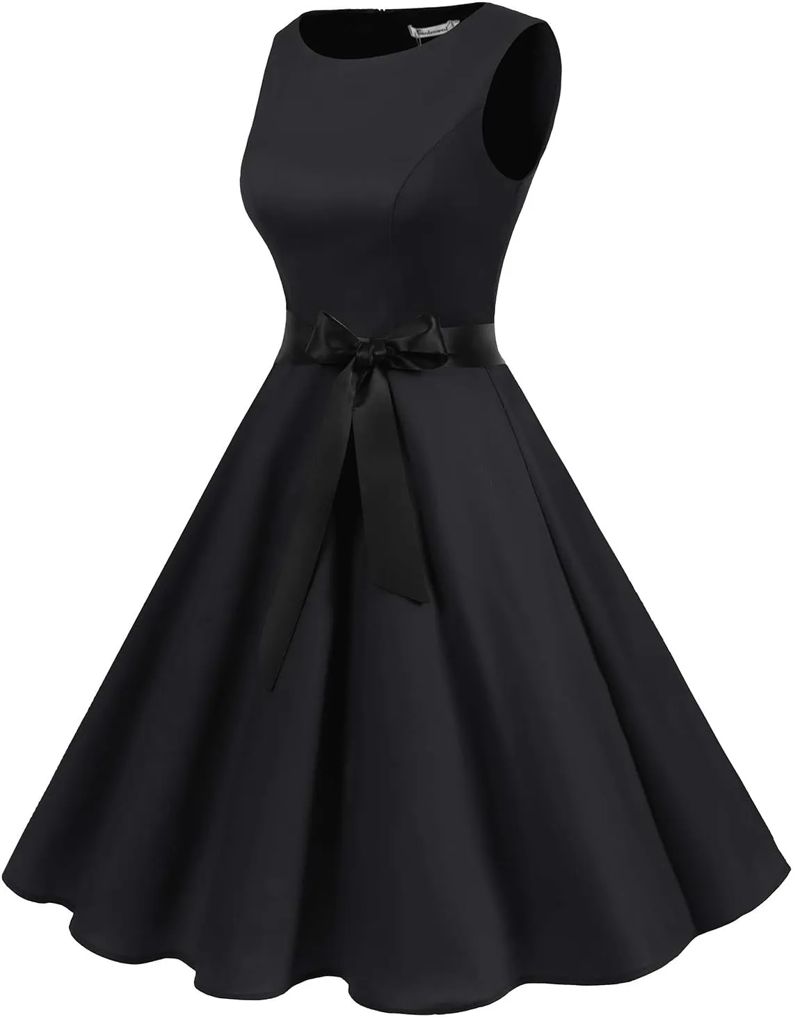 Gardenwed Womens Sleeveless Vintage Cocktail 1950s Retro Rockabilly Audrey Hepburn Tea Party Swing Dress