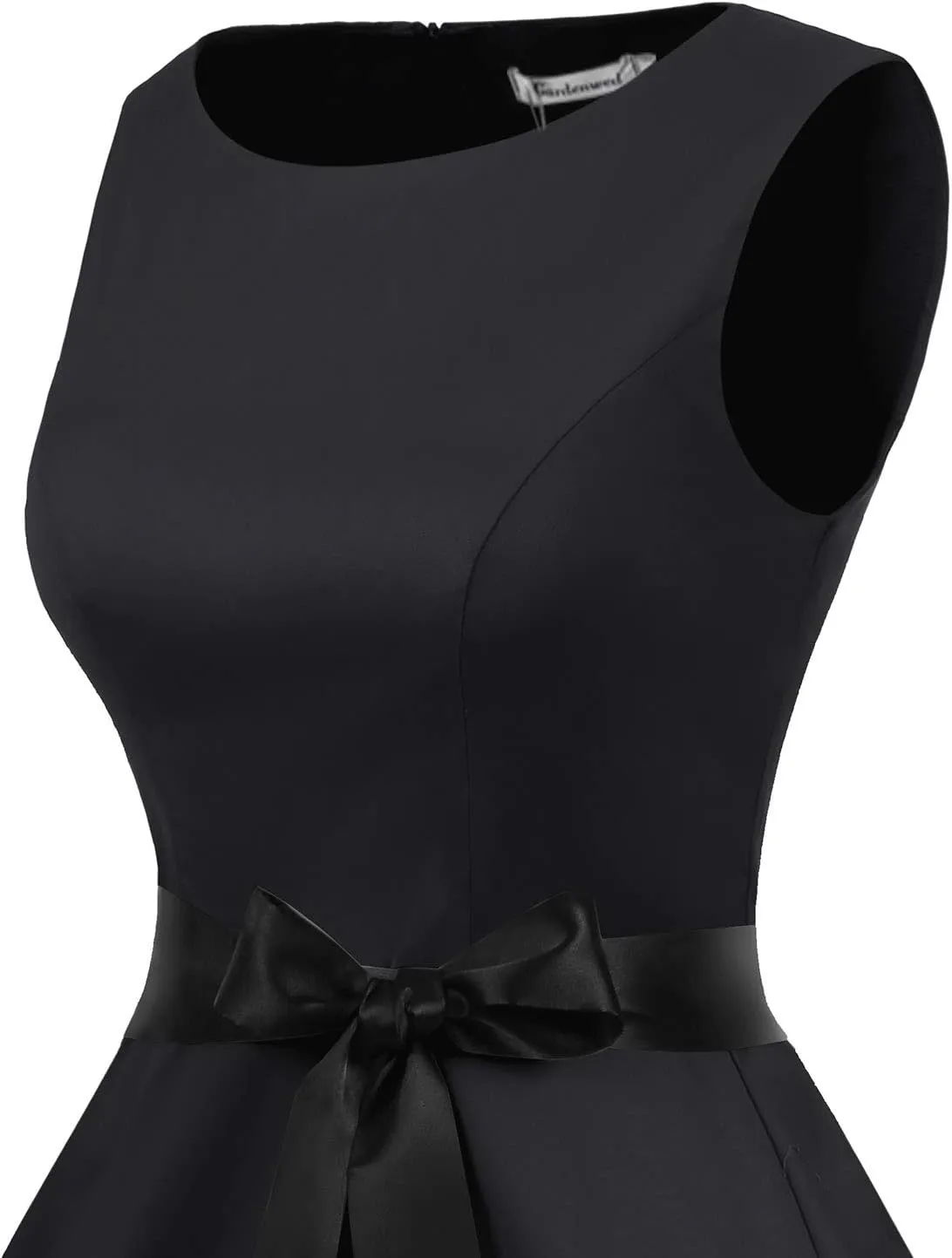 Gardenwed Womens Sleeveless Vintage Cocktail 1950s Retro Rockabilly Audrey Hepburn Tea Party Swing Dress
