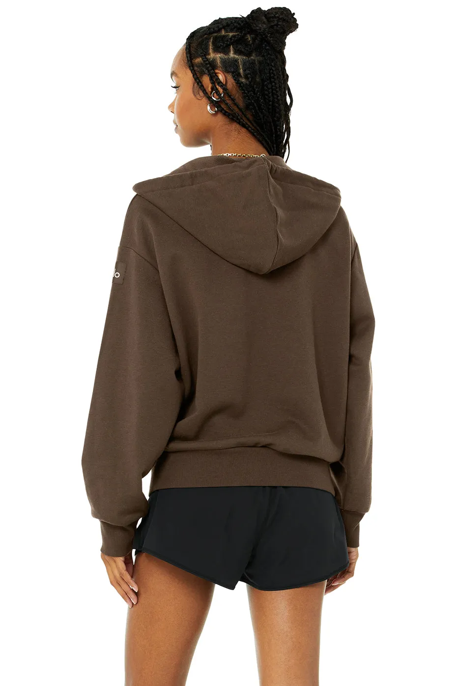 Hype Full Zip Hoodie - Espresso
