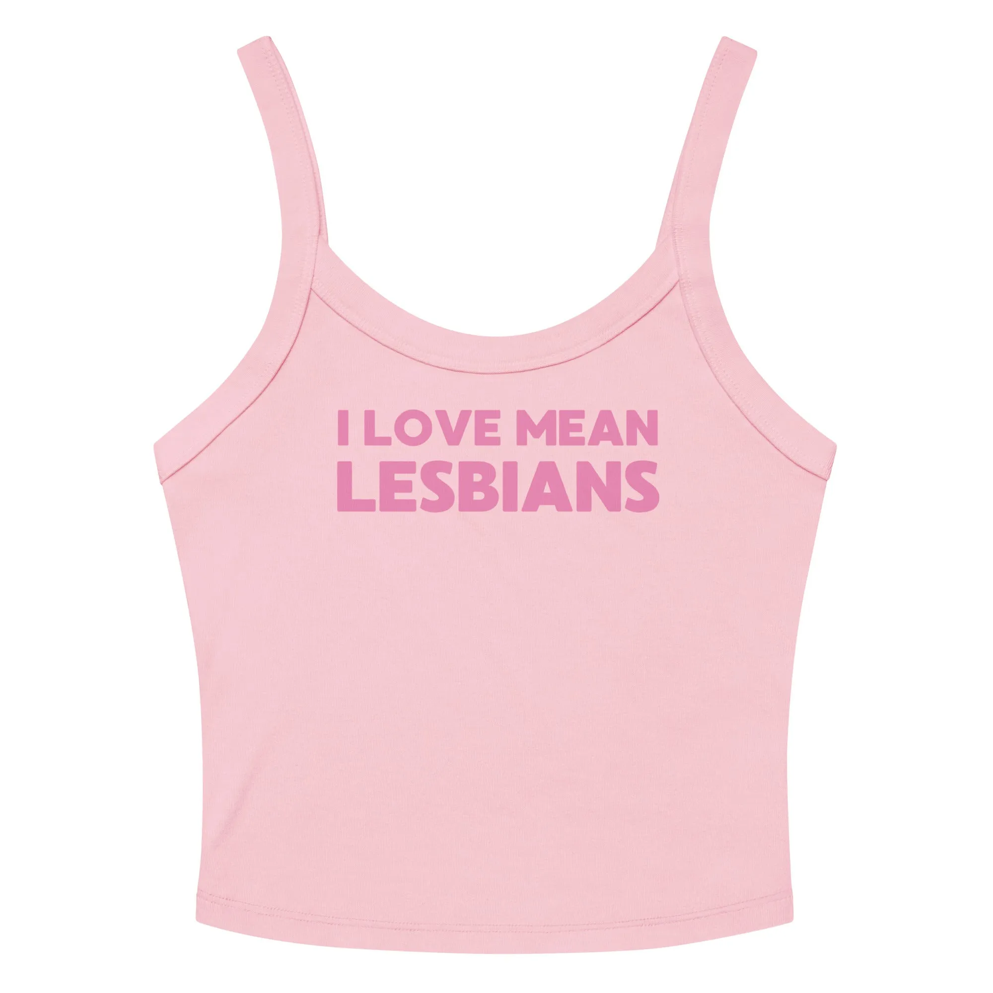 I Love Mean Lesbians Scoop Neck Tank Top