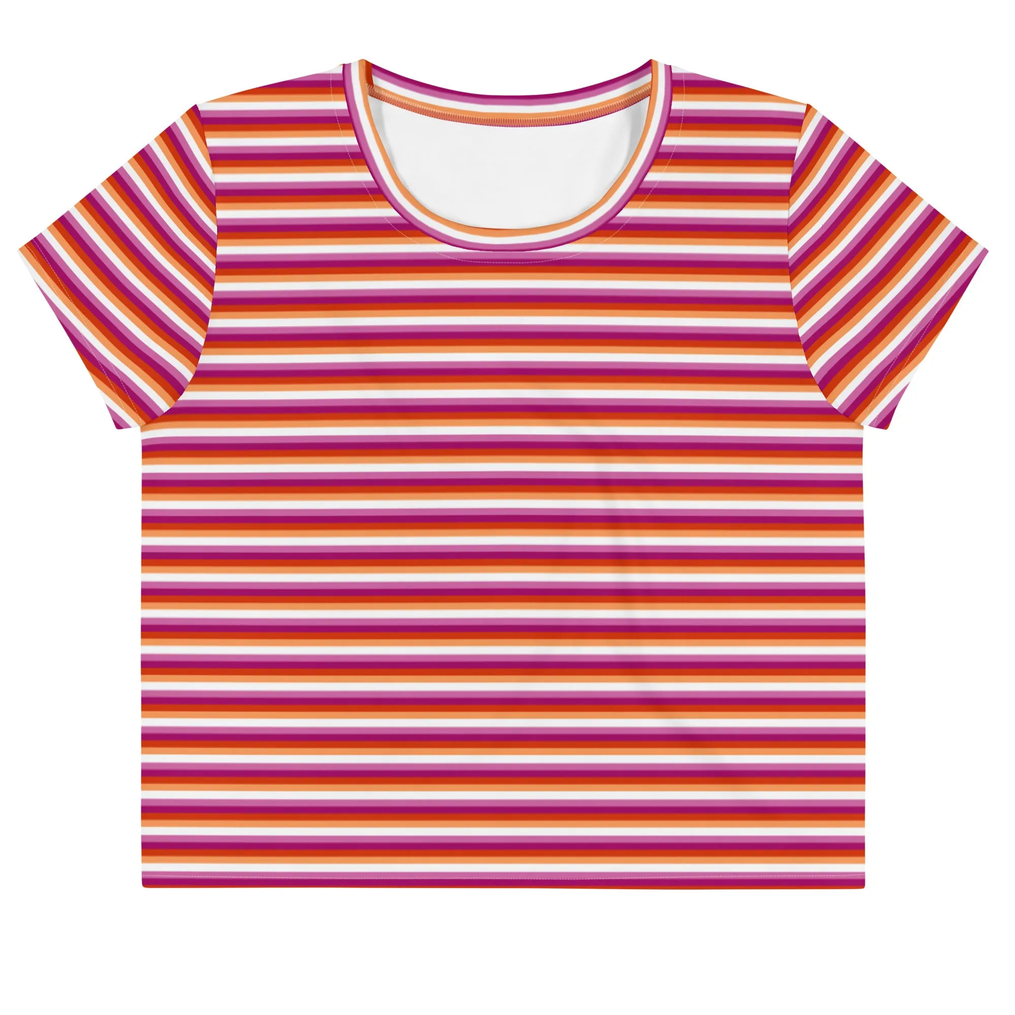 Lesbian Flag Crop Tee