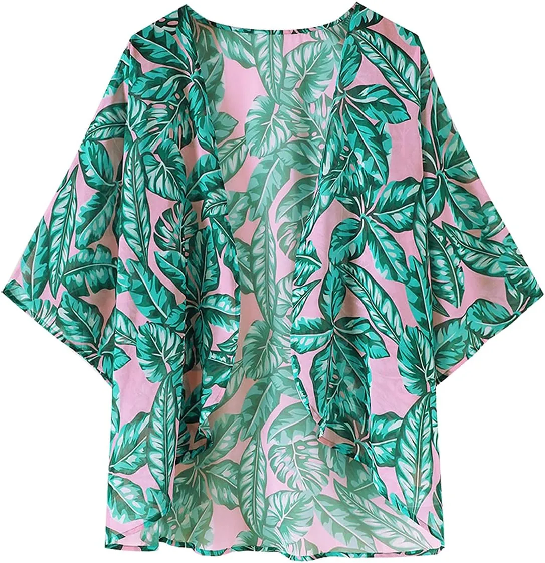 MayBuy Womens Beach Swimwear Swimsuit Bathing Suit Cover Ups Long Kimono Cardigans Dusters
