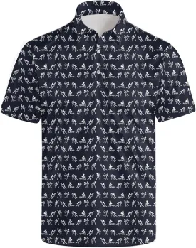 Men's Funny Polo Shirts Short Sleeve Golf Shirt for Men Quick-Dry Golf Polo Shirt Moisture Wicking Activewear Polos