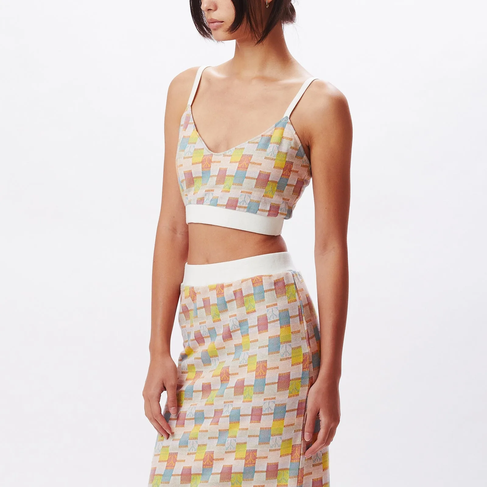 Obey Adelie Jacquard Bra Top