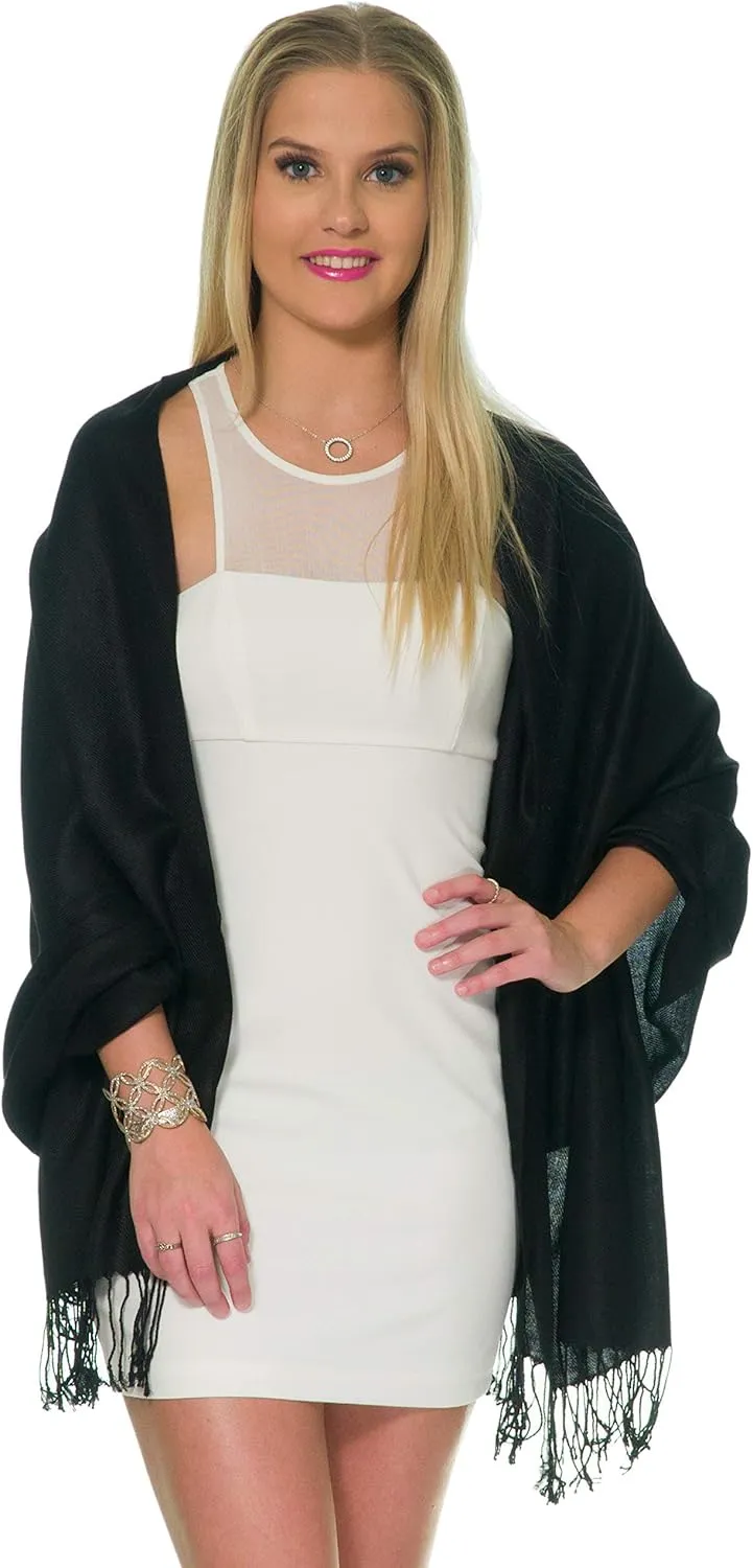 Pashmina Shawls and Wraps for Evening Dresses, Large Soft Pashminas Wedding Shawl