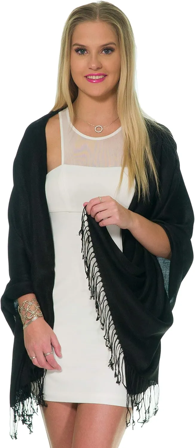 Pashmina Shawls and Wraps for Evening Dresses, Large Soft Pashminas Wedding Shawl