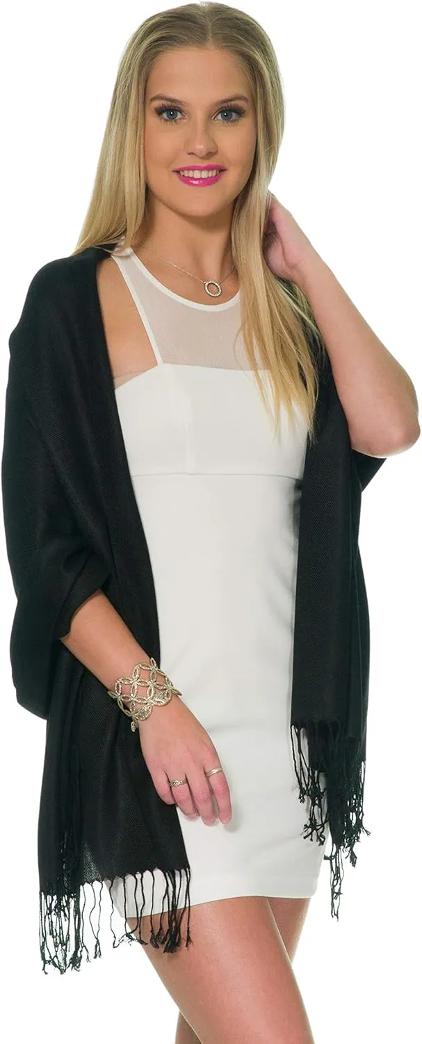 Pashmina Shawls and Wraps for Evening Dresses, Large Soft Pashminas Wedding Shawl