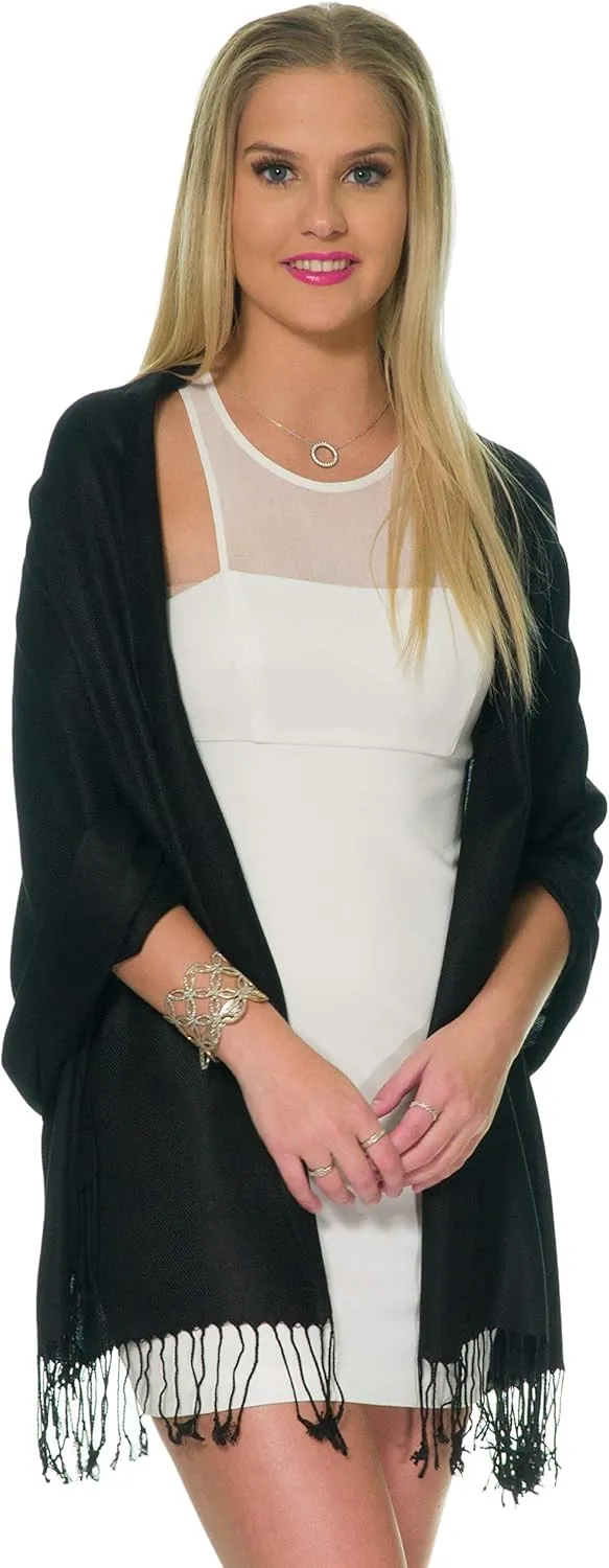 Pashmina Shawls and Wraps for Evening Dresses, Large Soft Pashminas Wedding Shawl