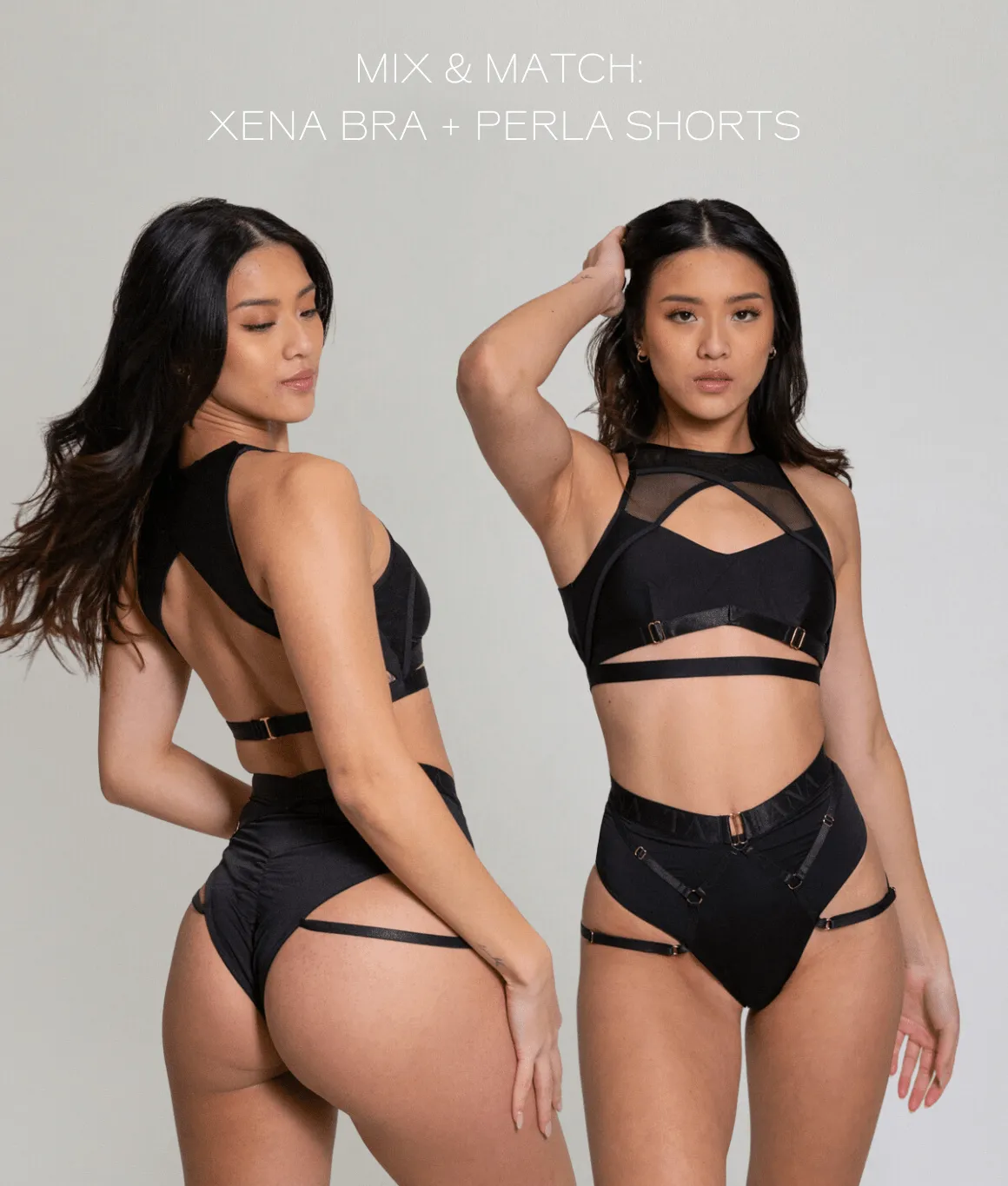 Perla Shorts - Matte Black