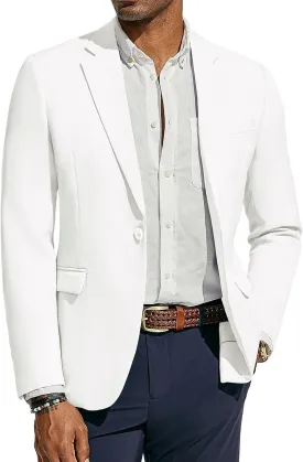 PJ PAUL JONES Men's Lightweight Sport Coat Casual One Button Blazer Breathable Sportcoat