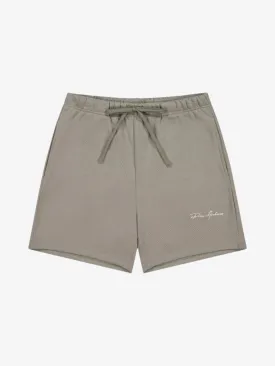 Prior Embroidery Logo Fitted Sweatshorts Cinder