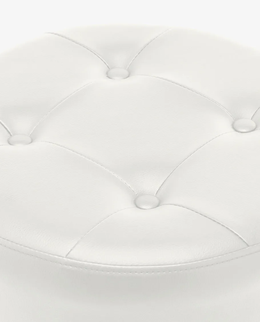Rochester PU Leather Vanity Stool