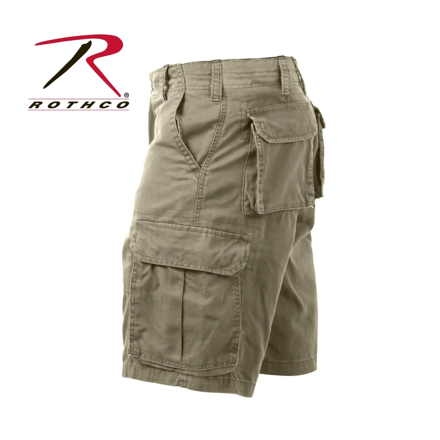 Rothco Vintage Solid Paratrooper Cargo Shorts