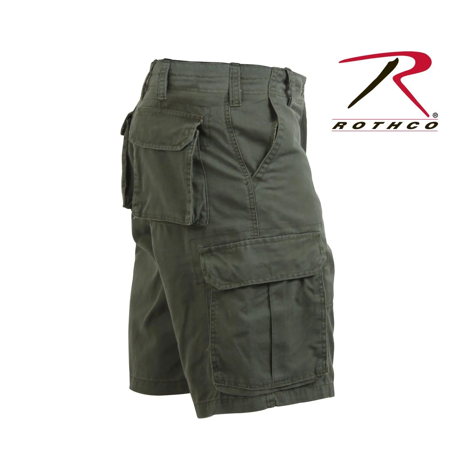 Rothco Vintage Solid Paratrooper Cargo Shorts