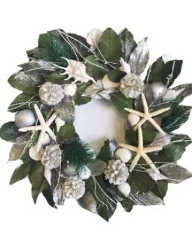 Silver Seashore Preserved Coastal Wreath