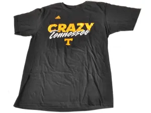 Tennessee Volunteers Adidas Black and Orange "Crazy" Short Sleeve T-Shirt (L)
