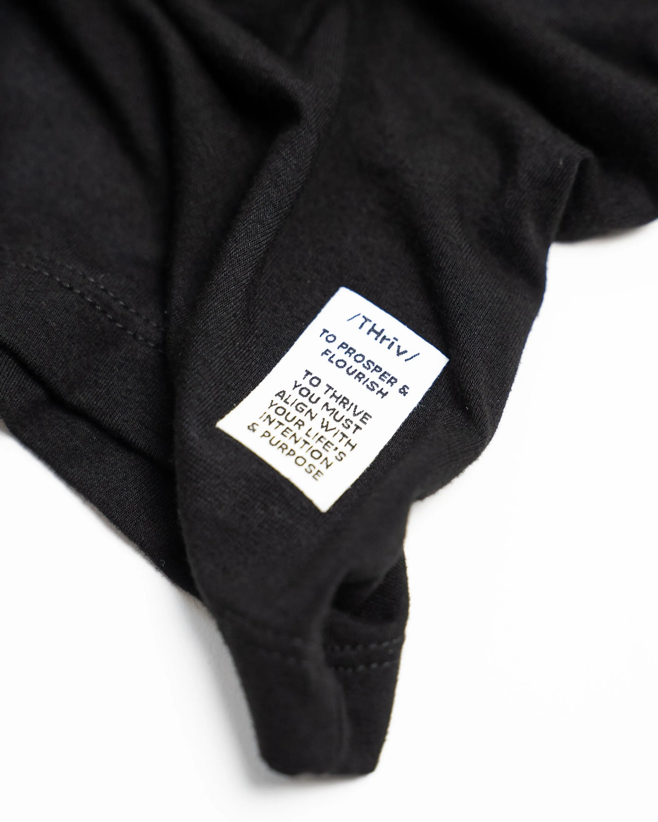Thrive Crop Tee - Black