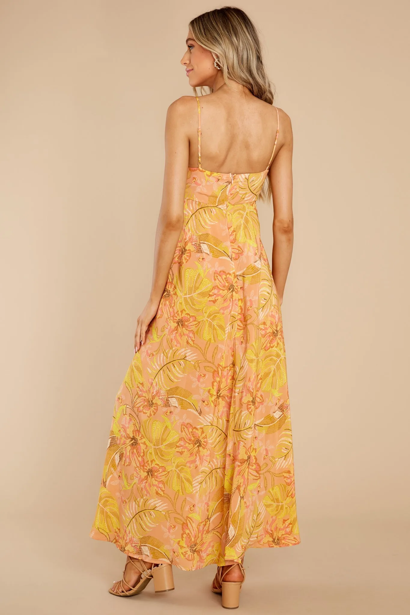 Tropical Secret Yellow Multi Print Dress