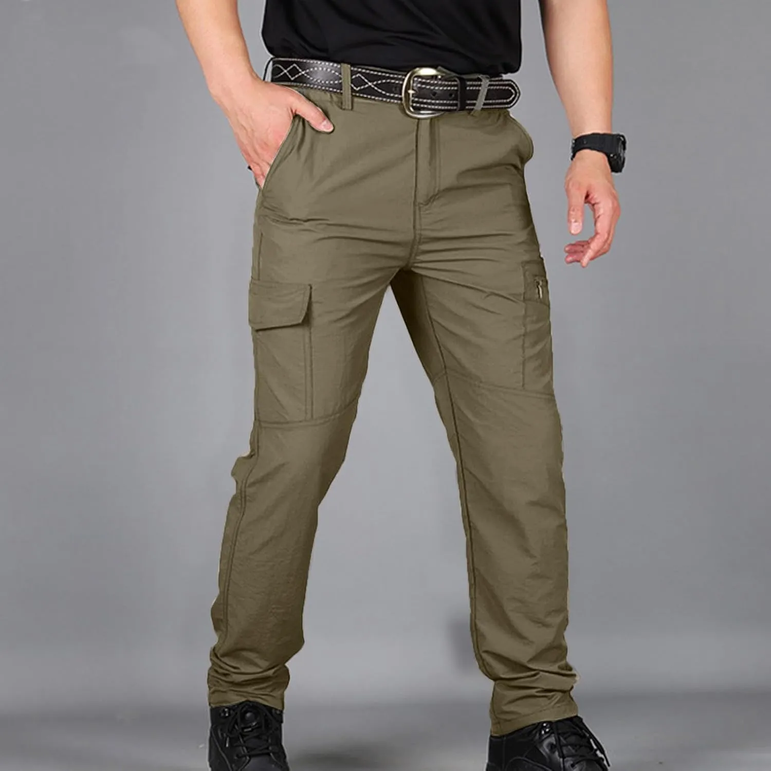 Trousers Pants for Mens Fall Summer Loose Fit Cargo Sport Gym Hiking Trousers Pants Man 2025