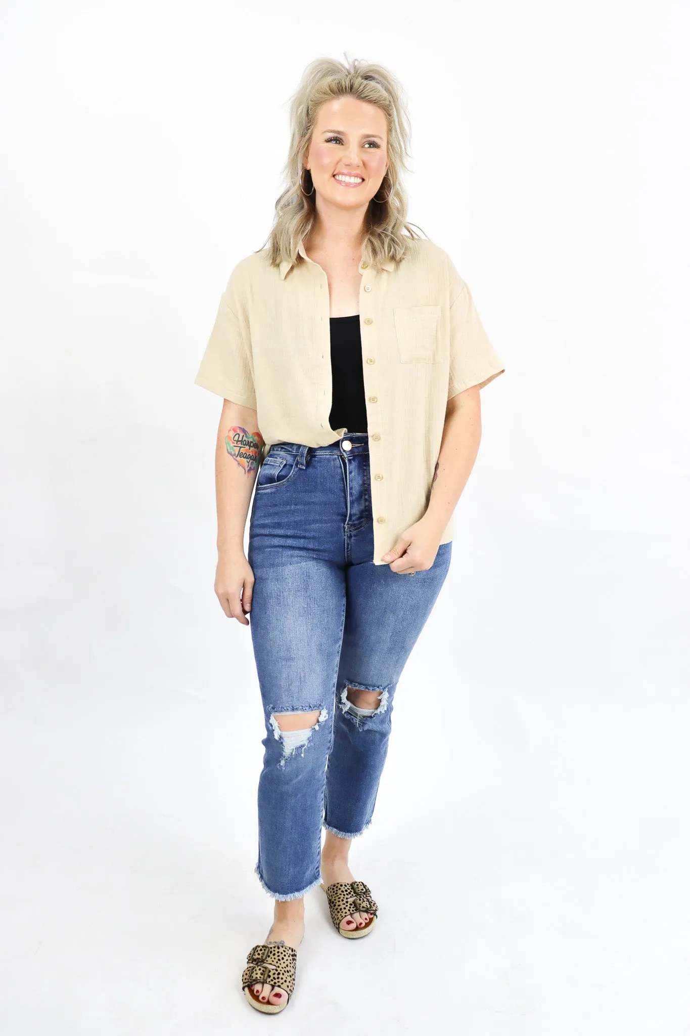 Vacay Linen Top