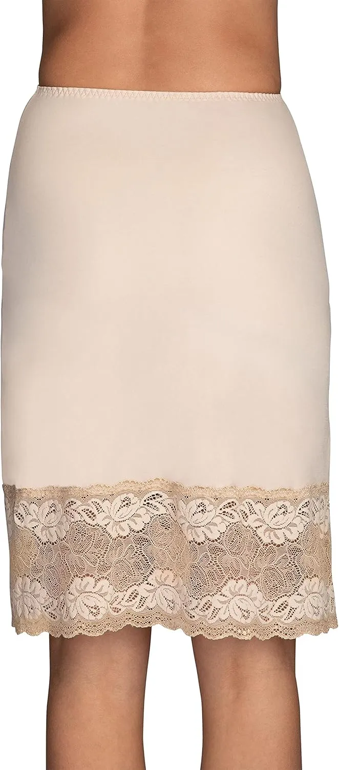 Vanity Fair Women's Half Slips for Under Dresses Silky Stretch with Lace (S-2XL)