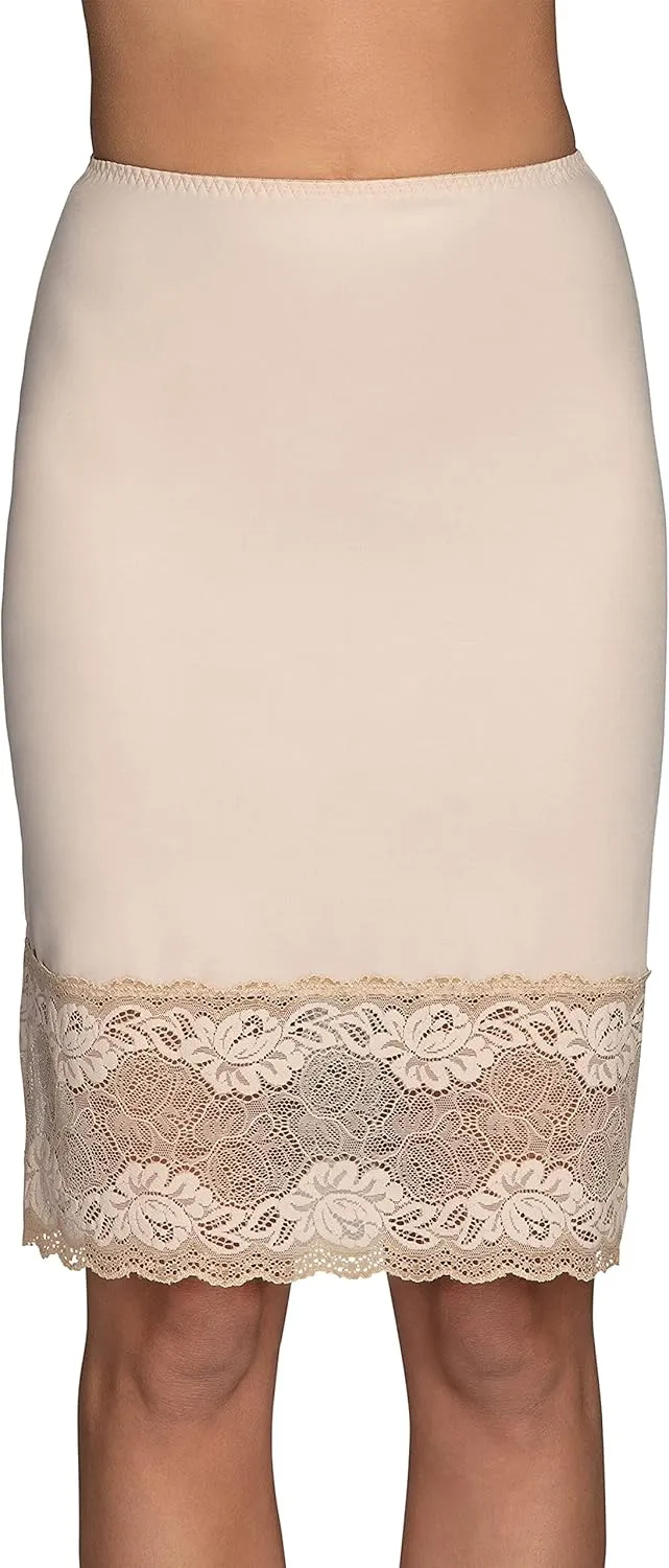 Vanity Fair Women's Half Slips for Under Dresses Silky Stretch with Lace (S-2XL)