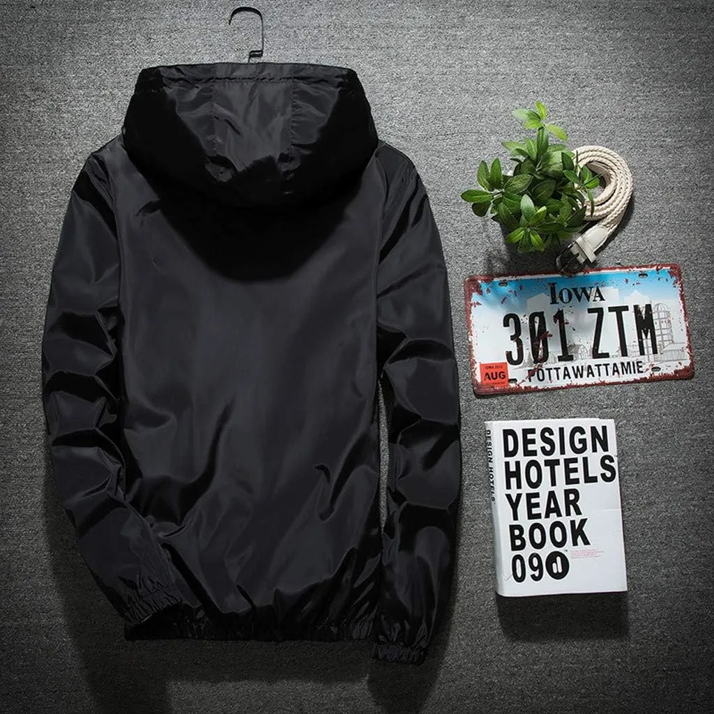 Windbreaker Jackets For Men Stylish Lightweight Long Sleeve Spring Fall Casual Zipper Waterproof Coats Mountain,M-7XL