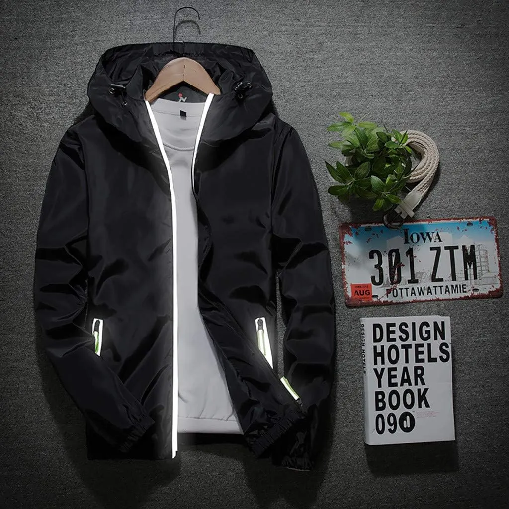 Windbreaker Jackets For Men Stylish Lightweight Long Sleeve Spring Fall Casual Zipper Waterproof Coats Mountain,M-7XL