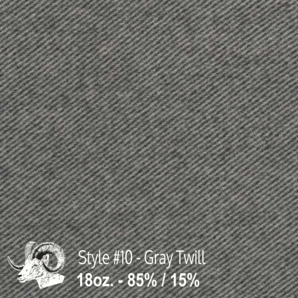 Wool Swatch - 10 - Gray Twill
