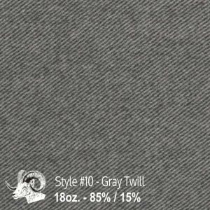 Wool Swatch - 10 - Gray Twill