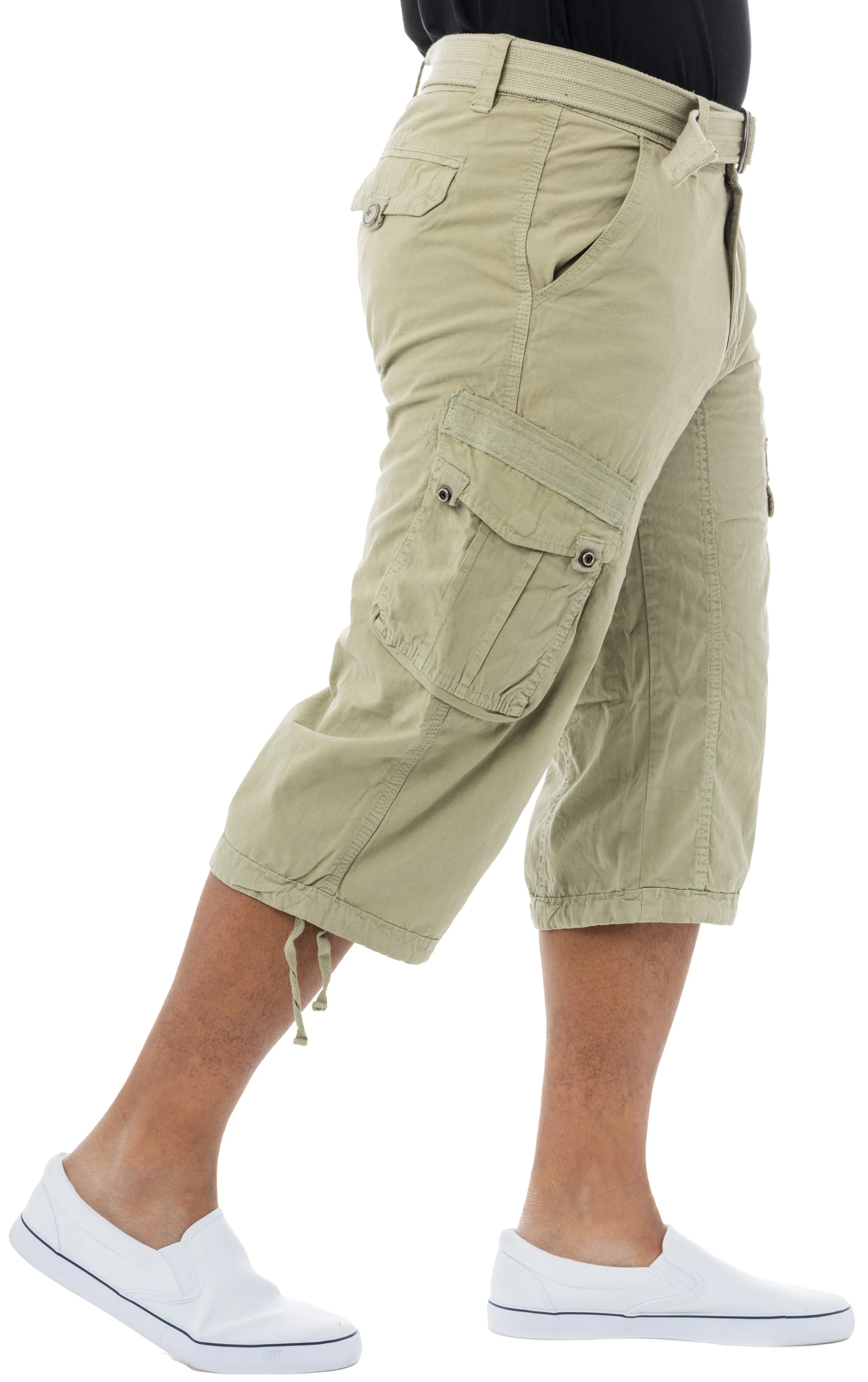 X RAY Men's 18" Long Cotton Cargo Shorts